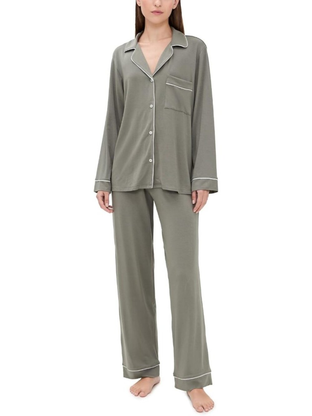 Cozy Women's Long Sleeve Pajama Set | Classic Sleepwear with Pants & Shirt